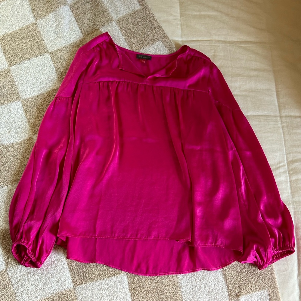 hot pink blouse